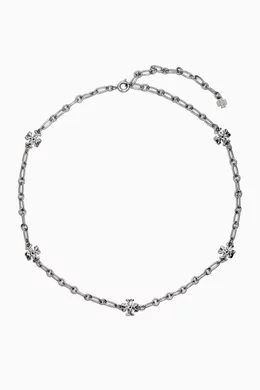 Shop Tory Burch Silver Roxanne Chain Delicate Necklace for WOMEN | Ounass  Kuwait