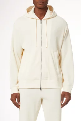 men's knit zip hoodie