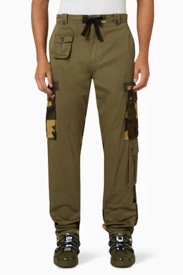 Dolce & Gabbana Cotton-blend Cargo Shorts in Green for Men Mens Clothing Shorts Cargo shorts 