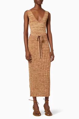 Retrospective Knit Midi Dress
