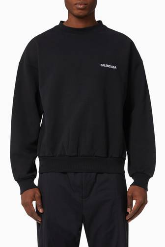 BALENCIAGA COTTON CRISTOBAL SWEATSHIRT residencialchavedouro.pt