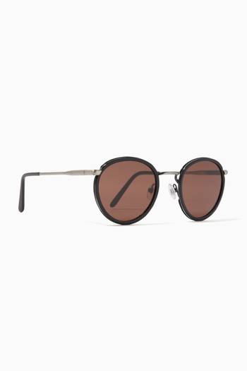 hover state of Carlito Stainless Steel & Acetate Sunglasses