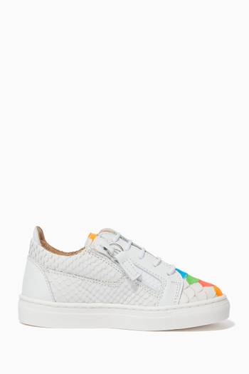 hover state of Rainbow Sketch Jr Sneakers 