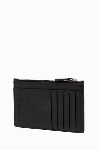 hover state of Award Zip Card Holder in Italian Leather    