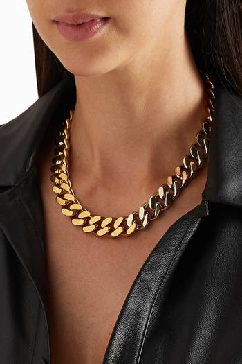 hover state of Chain Necklace in Brass   