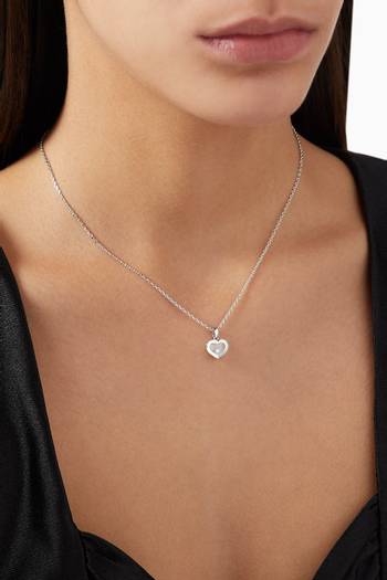 hover state of Happy Diamonds Icons Pendant Necklace in 18kt White Gold