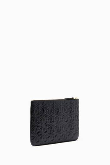 hover state of Classic Card Holder in Embossed Leather     