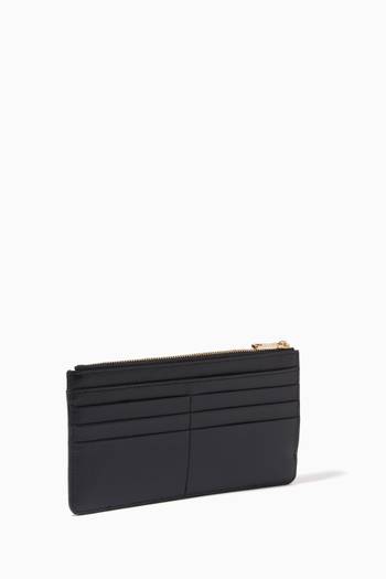 hover state of Large Card Case with DG Plate in Dauphine Leather       