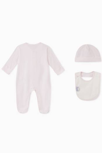 hover state of 3-piece Jersey Gift Set with DG Laurel Patch 