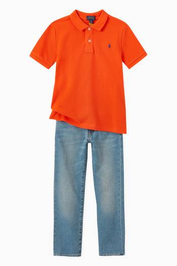 hover state of Polo T-shirt in Cotton Jersey 