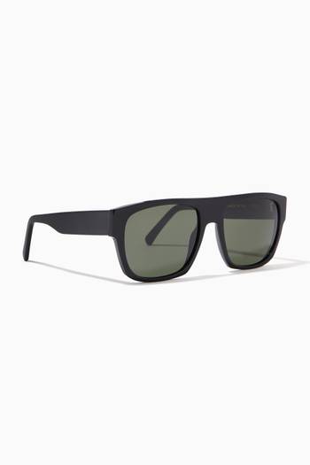 hover state of Tripoli Rectangle Sunglasses in Acetate  