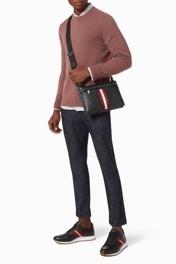 hover state of Harvey Cross-Body Bag in Leather    