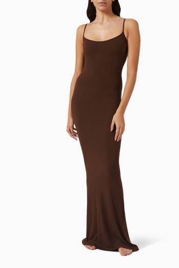 hover state of Soft Lounge Long Slip Dress