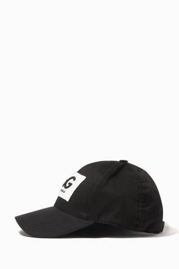 hover state of Baseball Cap with D&G Patch in Cotton Twill       