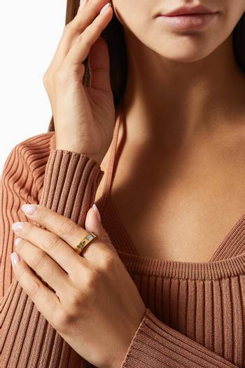 hover state of Pois Moi Ring with Diamonds in 18kt Rose Gold   