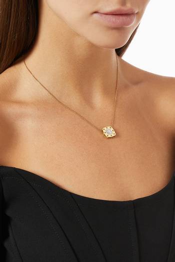 hover state of Pois Moi Necklace with Diamonds in 18kt Yellow Gold         