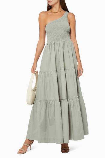 hover state of Asymmetric Maxi Dress in Cotton     