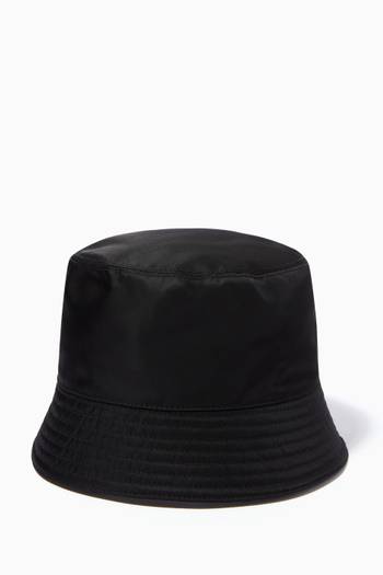 hover state of Triangle Logo Bucket Hat in Re-Nylon  
