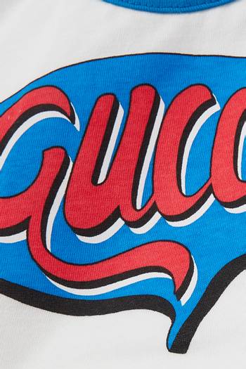hover state of Gucci Comics Bib in Cotton    