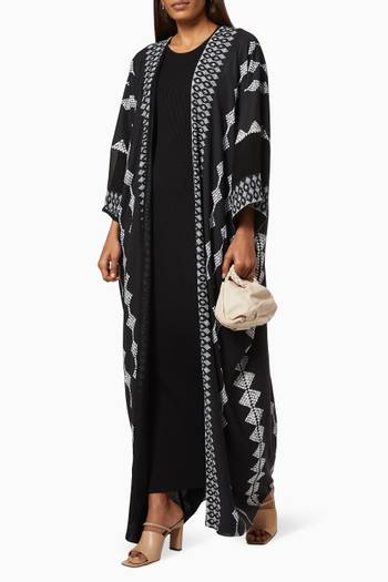 hover state of Khous Abaya in Soft Crepe