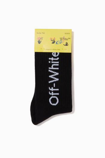 hover state of Arrows Mid Length Socks in Cotton          