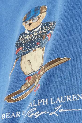 hover state of Ski Polo Bear T-shirt in Cotton Jersey 