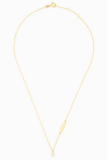 hover state of Ara Pearl June Birthstone Necklace in 18kt Yellow Gold 