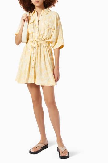 hover state of Dallas Dress in Linen   