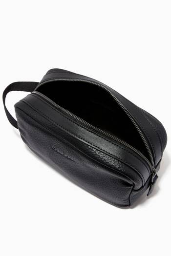 hover state of Warmth Wash Bag in Faux Leather  