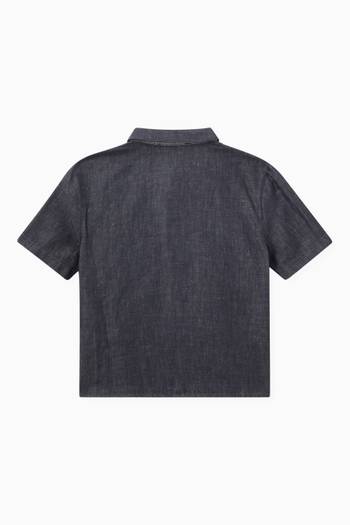 hover state of Color-block Pocket Shirt in Cotton