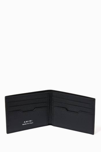 hover state of Embossed Logo Wallet in Pebbled Nappa Leather   