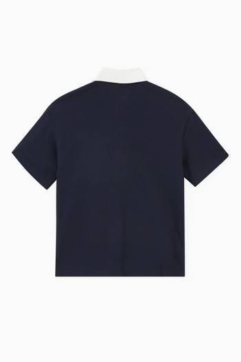 hover state of FF Band Polo in Cotton Piqué