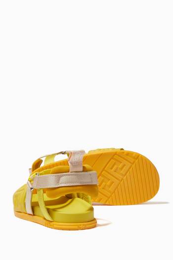 hover state of FF Monogram Sandals in Textile