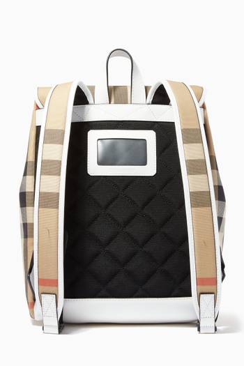 hover state of Vintage Check Backpack in Cotton 