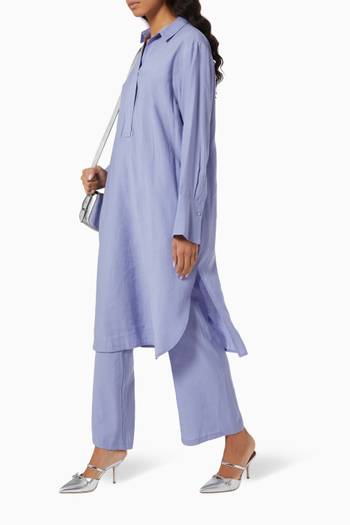 hover state of Tunic & Pants Set in Cotton    