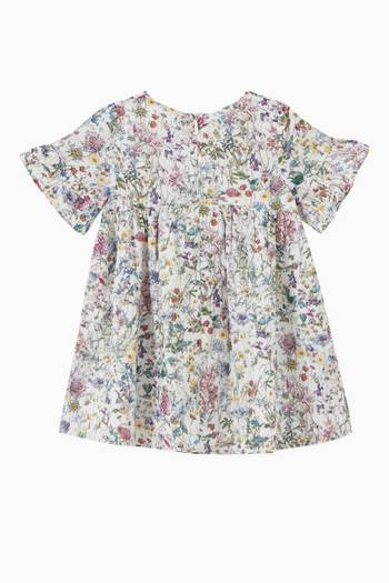 hover state of Lovat Floral Print Dress in Cotton  