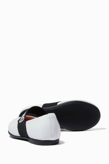 hover state of Logo Band Ballerinas in Leather