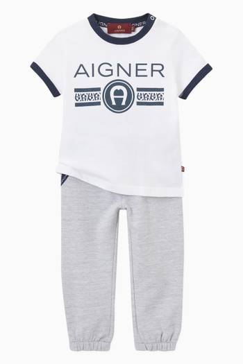 hover state of Logo Sweatpants in Cotton Jersey 