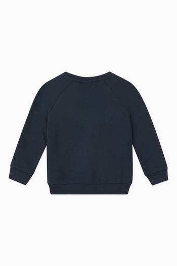 hover state of Print Sweatshirt in Cotton Fleece
