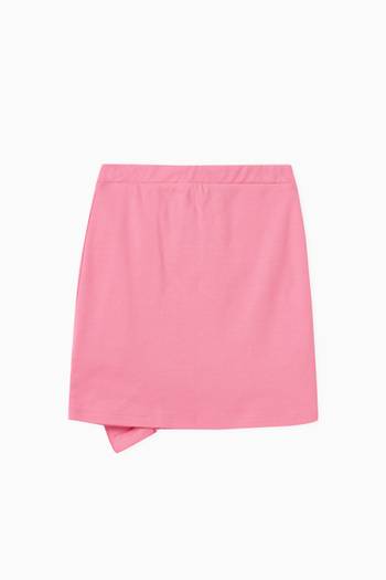 hover state of Side Ruffle Skirt in Cotton 