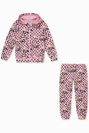 hover state of All-over Minions© & Teddy Print Tracksuit Set