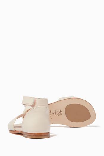 hover state of Logo Ankle Strap Sandals    