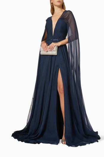 hover state of Cape Gown in Chiffon
