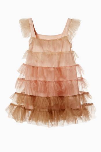 hover state of Exclusive Gradient Tiered Dress in Tulle