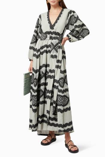 hover state of Zakar Maxi Dress in Cotton  