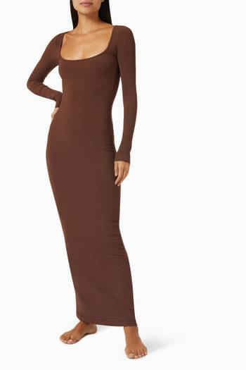 hover state of Soft Lounge Dress in Modal Blend