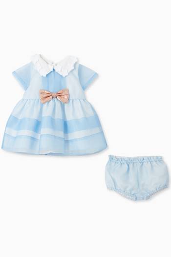 hover state of Bow Bodice Dress and Bloomers Set
