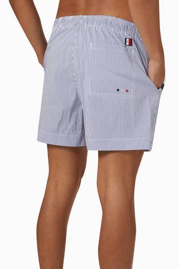 hover state of Flag Swim Shorts in Cotton Blend   