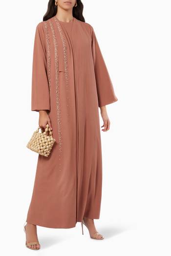 hover state of Embroidered Abaya Set 