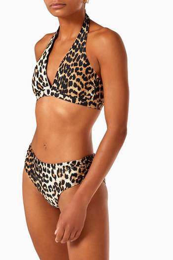 hover state of Mid Rise Bikini Top in Recycled Nylon  